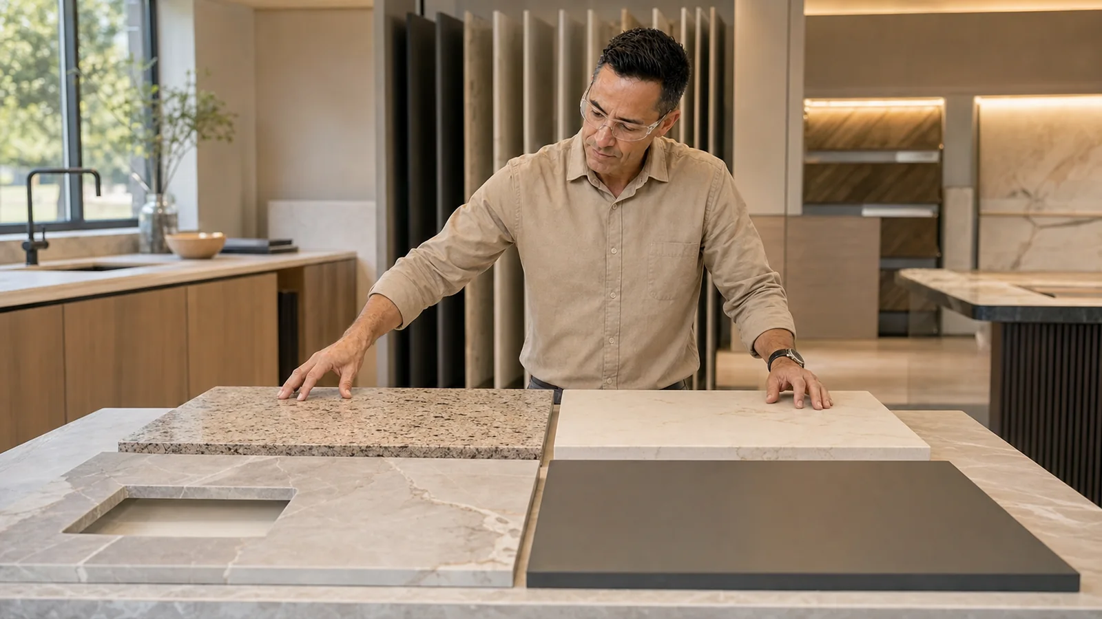 Especialista compara materiais para bancada de cozinha e diferentes acabamentos de borda